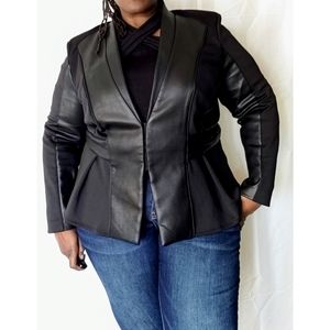 Bisou Bisou Size 3x Mixed Media Jacket